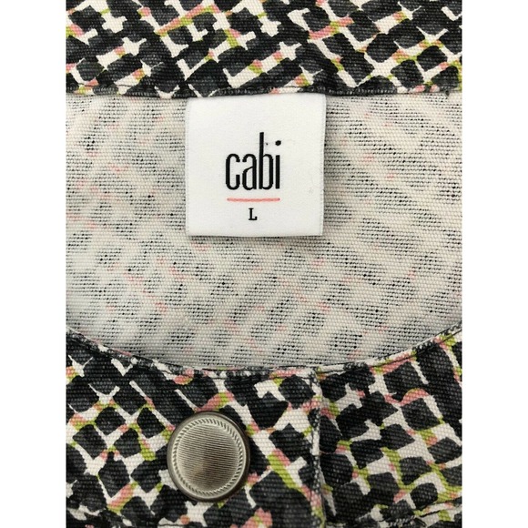 Cabi Printed Cotton Twill Zip Jacket - Picture 8 of 9